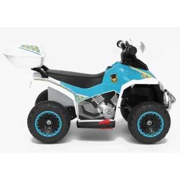 LEAN CARS Elektryczny Quad Policyjny GTS1188-A Biały LED Muzyka Schowek