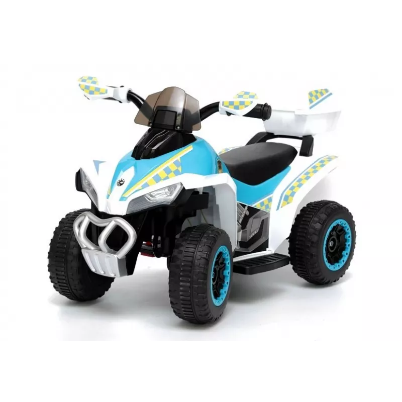 LEAN CARS Elektryczny Quad Policyjny GTS1188-A Biały LED Muzyka Schowek