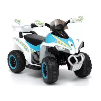 LEAN CARS Elektryczny Quad Policyjny GTS1188-A Biały LED Muzyka Schowek
