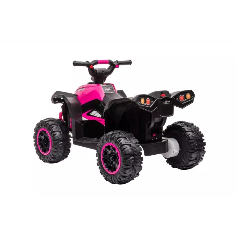 LEAN CARS Quad elektryczny dla dzieci HL568 Różowy – 12V 2x30W ATV z muzyką, światłami LED, nośność 30 kg