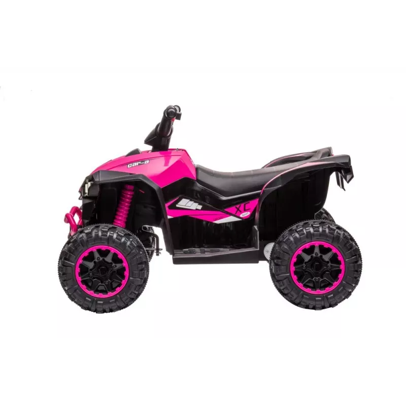 LEAN CARS Quad elektryczny dla dzieci HL568 Różowy – 12V 2x30W ATV z muzyką, światłami LED, nośność 30 kg