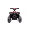 LEAN CARS Elektryczny quad do jazdy HL568 Czerwony 6V Zasilany baterią ATV dla dzieci z diodami LED i muzyką