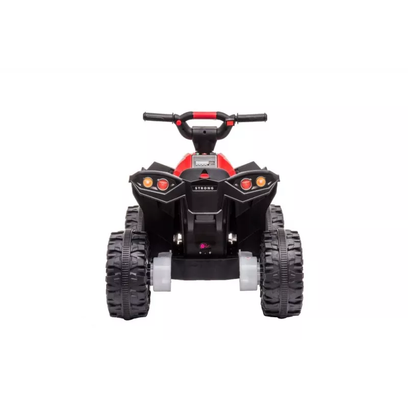 LEAN CARS Elektryczny quad do jazdy HL568 Czerwony 6V Zasilany baterią ATV dla dzieci z diodami LED i muzyką