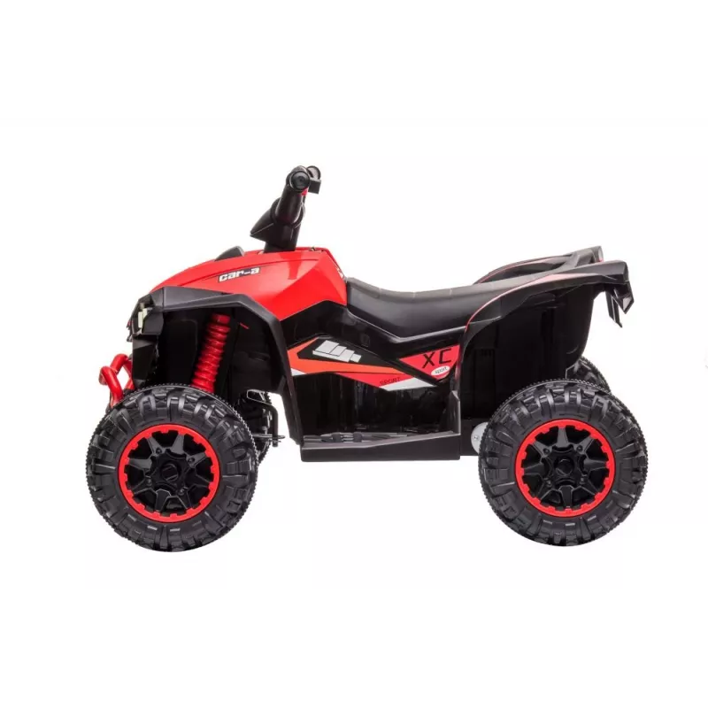 LEAN CARS Elektryczny quad do jazdy HL568 Czerwony 6V Zasilany baterią ATV dla dzieci z diodami LED i muzyką
