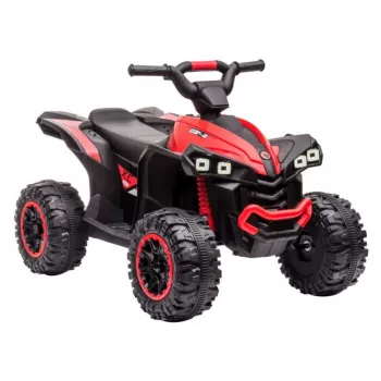 LEAN CARS Elektryczny quad do jazdy HL568 Czerwony 6V Zasilany baterią ATV dla dzieci z diodami LED i muzyką