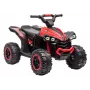 LEAN CARS Elektryczny quad do jazdy HL568 Czerwony 6V Zasilany baterią ATV dla dzieci z diodami LED i muzyką