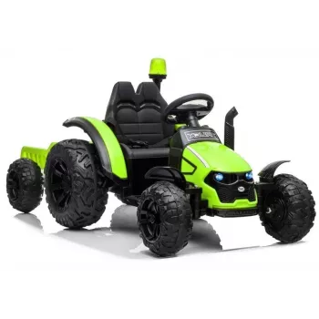 LEAN CARS Elektryczny traktor jezdny HZB-200 z przyczepą Zielony