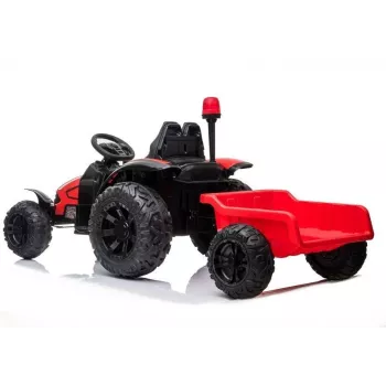 LEAN CARS Elektryczny traktor jezdny HZB-200 z przyczepą Czerwony