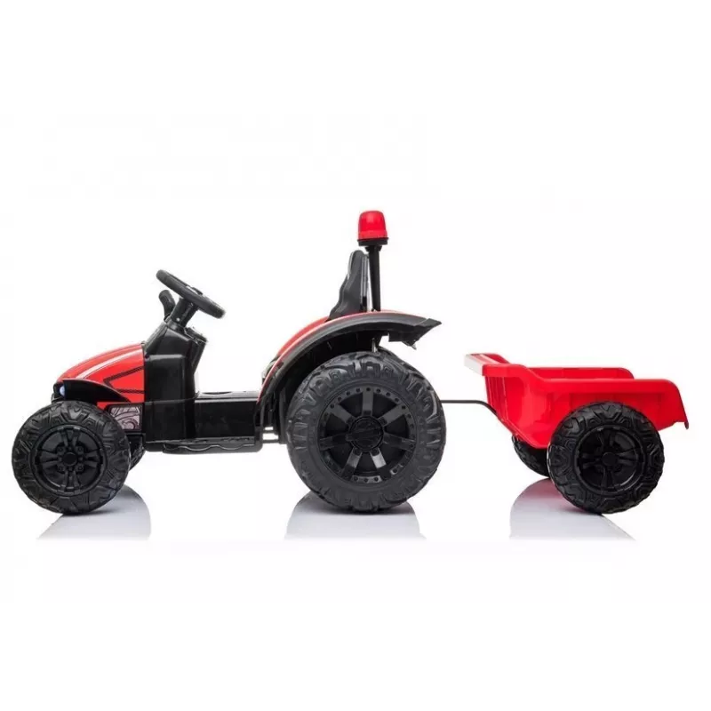 LEAN CARS Elektryczny traktor jezdny HZB-200 z przyczepą Czerwony