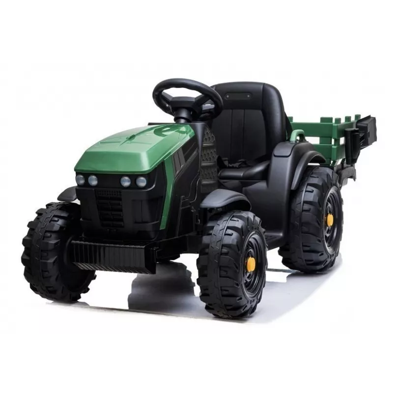 LEAN CARS Elektryczny Traktor na Akumulator z Przyczepą BDM0925 Military Green