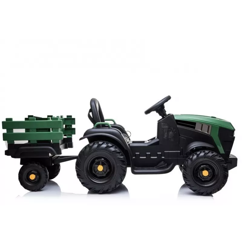 LEAN CARS Elektryczny Traktor na Akumulator z Przyczepą BDM0925 Military Green