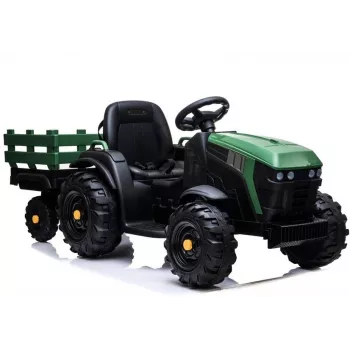 LEAN CARS Elektryczny Traktor na Akumulator z Przyczepą BDM0925 Military Green