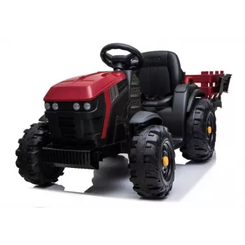 LEAN CARS Elektryczny traktor z przyczepą BDM0925 Czerwony