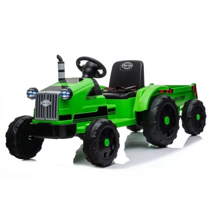 LEAN CARS Elektryczny traktor na pedały z przyczepą CH9959 Zielony