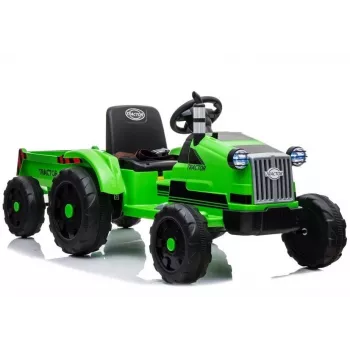 LEAN CARS Elektryczny traktor na pedały z przyczepą CH9959 Zielony