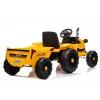 LEAN CARS Elektryczny Traktor na Pedały z Przyczepą CH9959 Żółty LED Radio