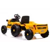 LEAN CARS Elektryczny Traktor na Pedały z Przyczepą CH9959 Żółty LED Radio