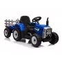LEAN CARS Elektryczny traktor na pedały z przyczepą XMX611 Niebieski