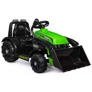 LEAN CARS Elektryczny Traktor ZP1001B Zielony z Łyżką i Klaksonem 15140
