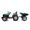LEAN CARS HC-306 Ciągnik akumulatorowy z przyczepą ciemnozielony 24V