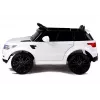 LEAN CARS HL1638 Samochodzik elektryczny dla dzieci - Biały, zasilany 12V, pilot rodzica, MP3, światła LED, koła EVA
