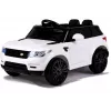 LEAN CARS HL1638 Samochodzik elektryczny dla dzieci - Biały, zasilany 12V, pilot rodzica, MP3, światła LED, koła EVA