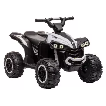 LEAN CARS HL568 Biały dziecięcy quad elektryczny na baterię – 12V 2x35W, koła EVA, światła LED, MP3/USB/AUX (Model 13558)