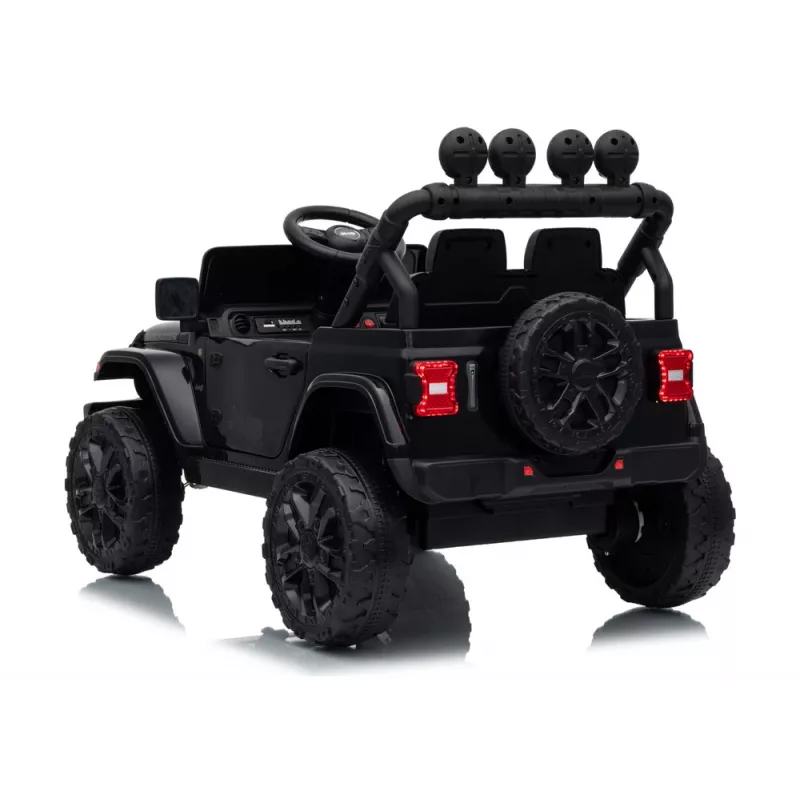 LEAN CARS Jeep Rubicon DK-JWR558 24V Samochodzik elektryczny dla dzieci, czarny