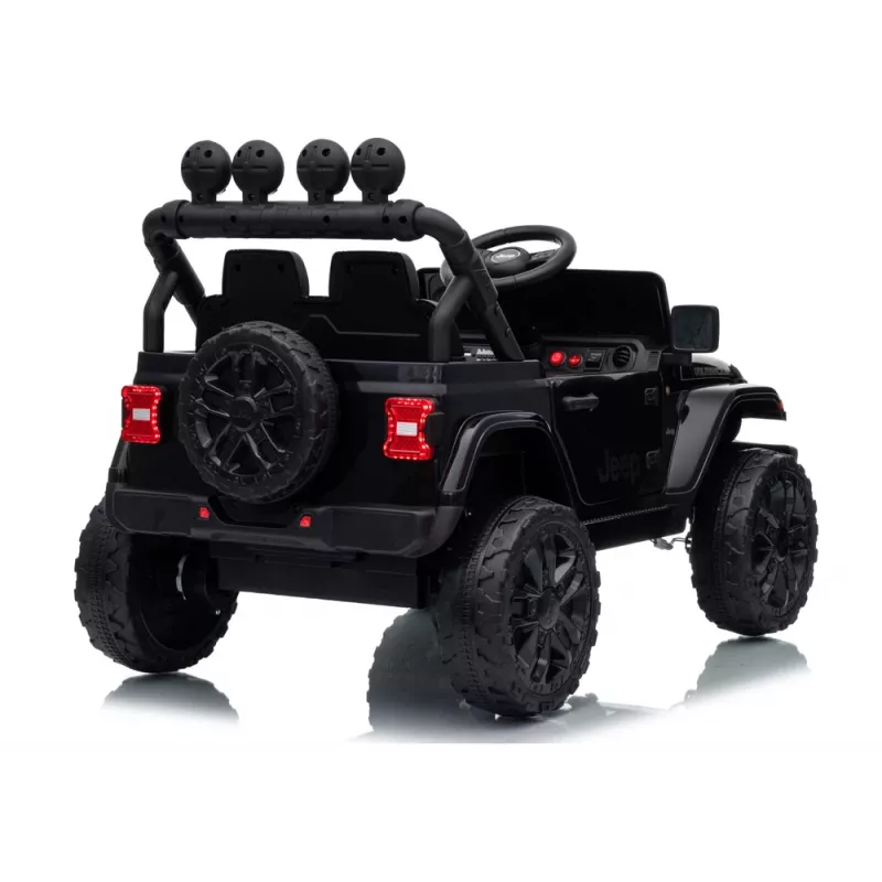 LEAN CARS Jeep Rubicon DK-JWR558 24V Samochodzik elektryczny dla dzieci, czarny