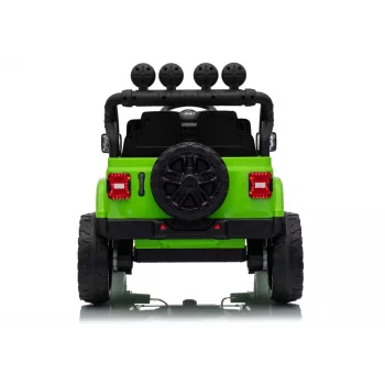 LEAN CARS Jeep Rubicon DK-JWR558 24V Zielony Pojazd do jazdy zasilany baterią