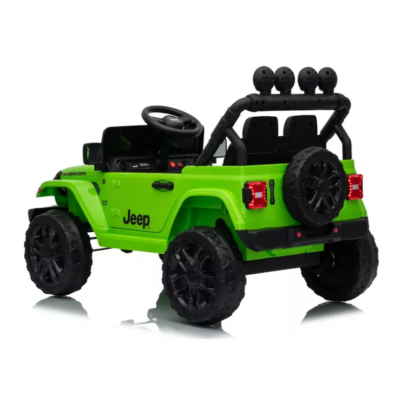 LEAN CARS Jeep Rubicon DK-JWR558 24V Zielony Pojazd do jazdy zasilany baterią
