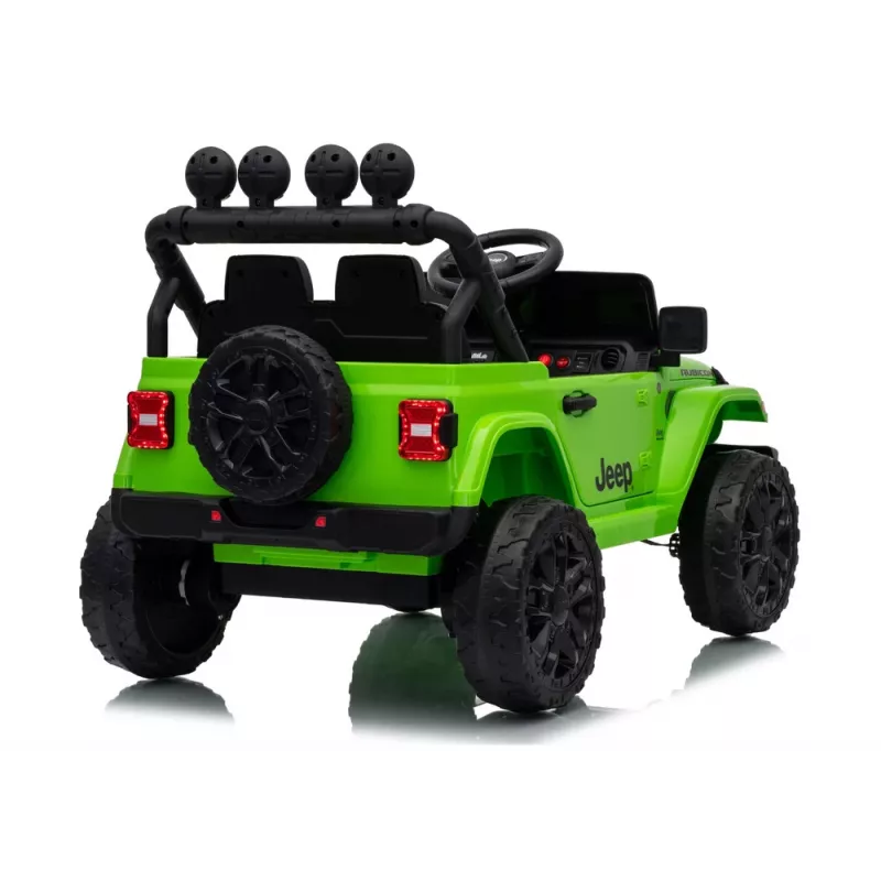 LEAN CARS Jeep Rubicon DK-JWR558 24V Zielony Pojazd do jazdy zasilany baterią