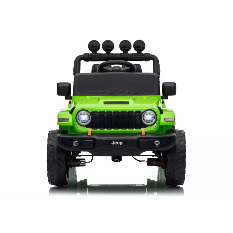 LEAN CARS Jeep Rubicon DK-JWR558 24V Zielony Pojazd do jazdy zasilany baterią