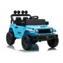 LEAN CARS Jeep Rubicon DK-JWR558 24V Jasnoniebieski pojazd akumulatorowy do jazdy z pilotem zdalnego sterowania dla rodziców