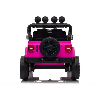 LEAN CARS Jeep Rubicon DK-JWR558 24V Pink Battery-Powered Ride-On Vehicle