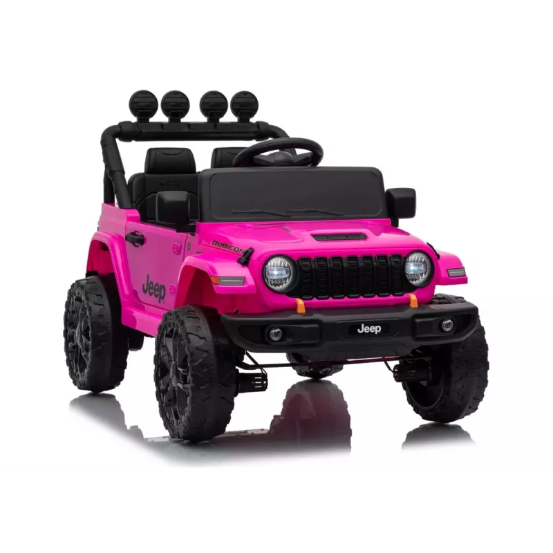 LEAN CARS Jeep Rubicon DK-JWR558 24V Pink Battery-Powered Ride-On Vehicle