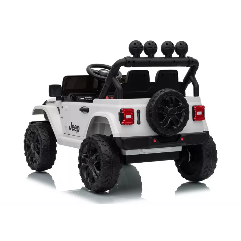 LEAN CARS Jeep Rubicon DK-JWR558 24V Biały Samochodzik elektryczny dla dzieci