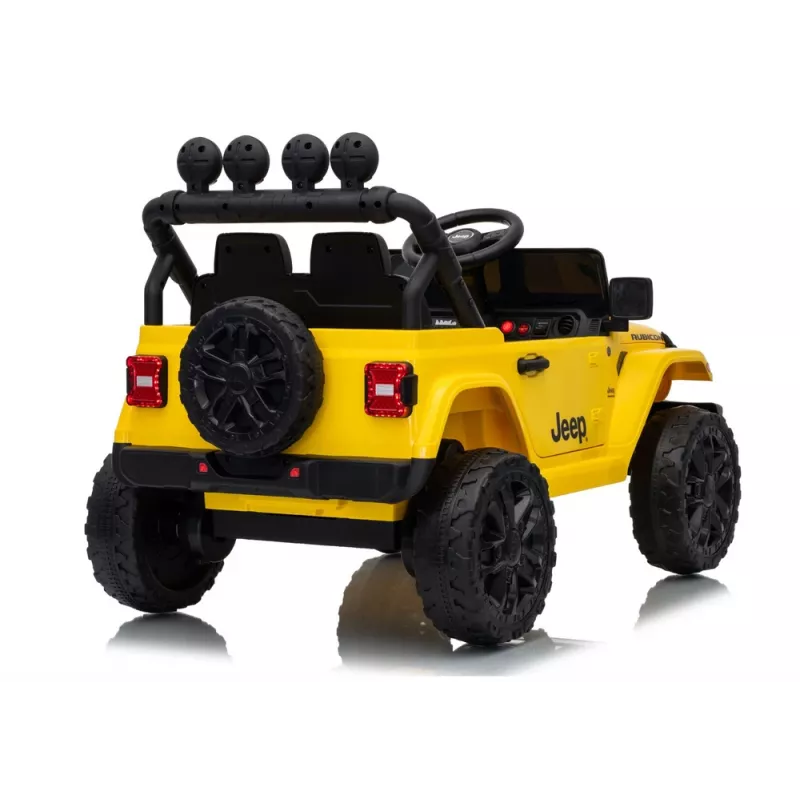 LEAN CARS Jeep Rubicon DK-JWR558 24V żółty pojazd na akumulator z pilotem