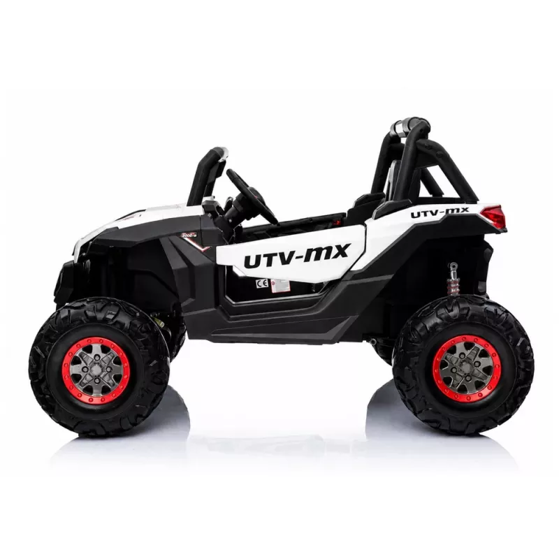 LEAN CARS Jeep XMX603 Elektryczny samochodzik dla dzieci - Biały z MP4