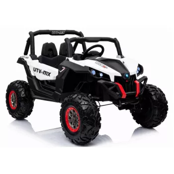 LEAN CARS Jeep XMX603 Elektryczny samochodzik dla dzieci - Biały z MP4