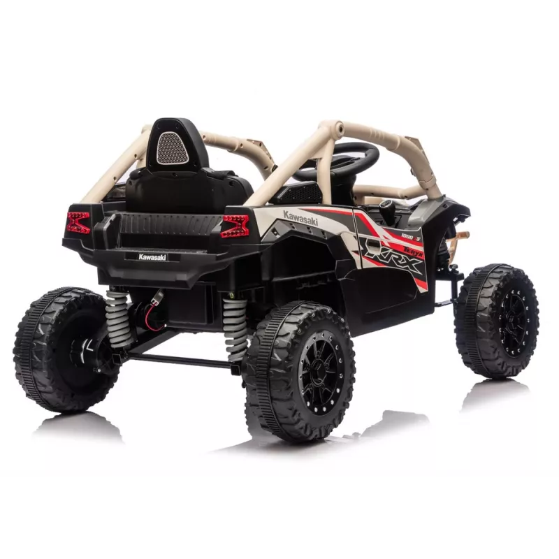 LEAN CARS Kawasaki JS330 24V 5Ah Akumulatorowy Samochodzik Czarno-Beżowy