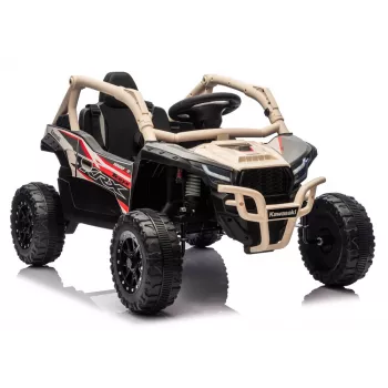 LEAN CARS Kawasaki JS330 24V 5Ah Akumulatorowy Samochodzik Czarno-Beżowy