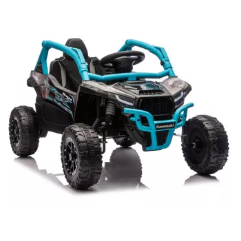 LEAN CARS Kawasaki JS330 24V 5Ah Czarno-Niebieski Samochód na Baterię
