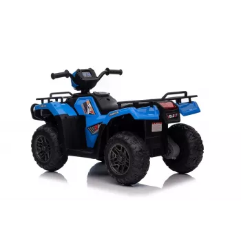 LEAN CARS Dziecięcy quad elektryczny JC915 niebieski – 12V, 2x35W, koła EVA