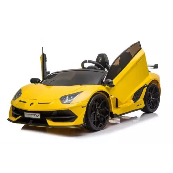 LEAN CARS Lamborghini Aventador SX2028 Samochodzik elektryczny dla dzieci, żółty