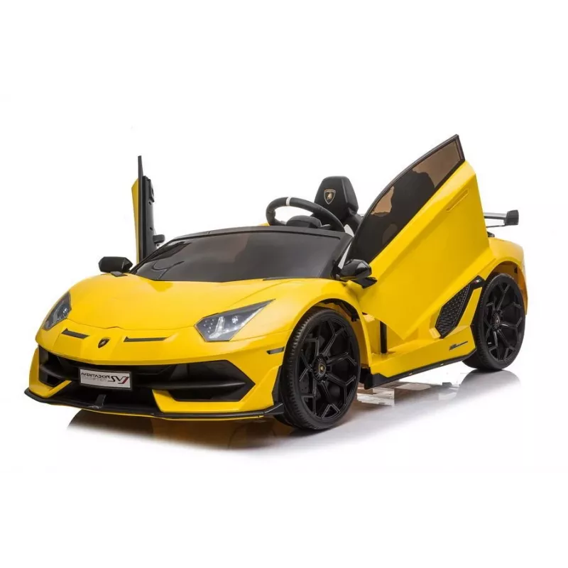 LEAN CARS Lamborghini Aventador SX2028 Samochodzik elektryczny dla dzieci, żółty
