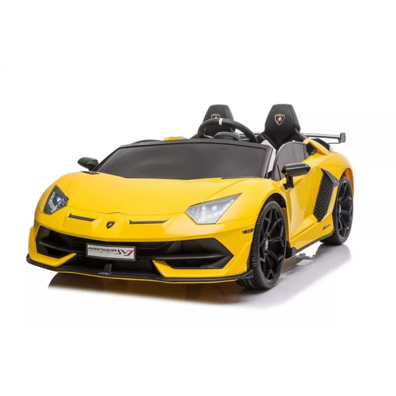 LEAN CARS Lamborghini Aventador SX2028 Samochodzik elektryczny dla dzieci, żółty