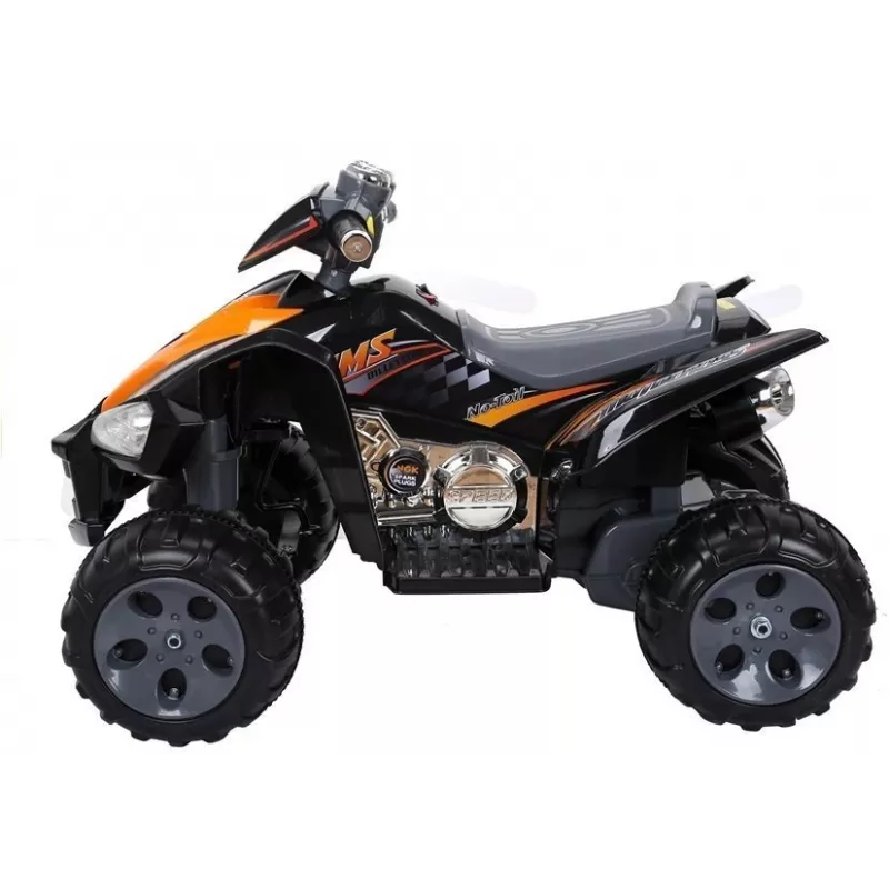 LEAN CARS Medium Quad Black - Electric Ride On Vehicle