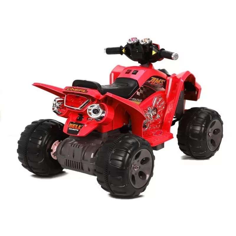 LEAN CARS Medium Quad Red - Elektryczny pojazd jezdny