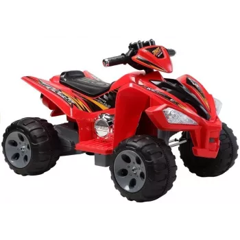 LEAN CARS Medium Quad Red - Elektryczny pojazd jezdny
